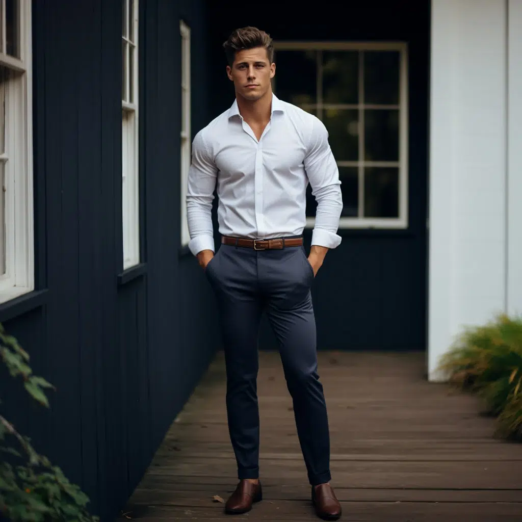 En man i business casual outfit
